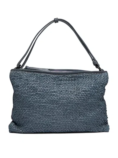 GIANCARLO NEVOLA GROOVE SHOULDER BAGS BLUE