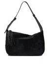 Giancarlo Nevola Black Calf Leather Shoulder Bag In Black