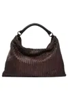 Giancarlo Nevola Bordeaux Calf Leather Shoulder Bag In Red