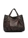 Giancarlo Nevola Brown Calf Leather Shoulder Bag In Brown