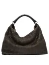 Giancarlo Nevola Brown Calf Leather Shoulder Bag In Brown