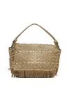 Giancarlo Nevola Woven Leather Shoulder Bag In Brown