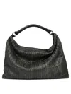 Giancarlo Nevola Grey Calf Leather Shoulder Bag In Gray