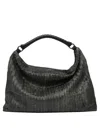 Giancarlo Nevola Grey Calf Leather Shoulder Bag In Gray