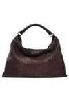 Giancarlo Nevola Bordeaux Calf Leather Shoulder Bag In Red