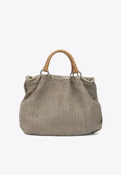 Giancarlo Nevola Zip-up Tote Bag In Sand