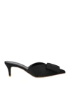 Giancarlo Paoli Woman Mules & Clogs Black Size 7 Textile Fibers In Black