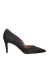 Giancarlo Paoli Woman Pumps Black Size 8 Textile Fibers In Black