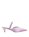 Giancarlo Paoli Woman Pumps Lilac Size 6.5 Textile Fibers In Purple