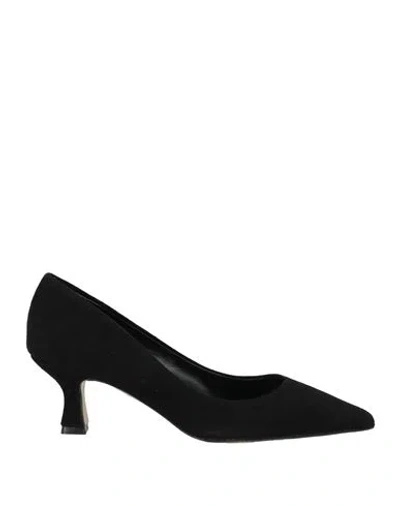 Giancarlo Woman Pumps Black Size 7 Leather In Black