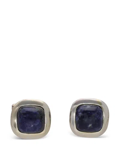 Pre-owned Gianfranco Ferre 1980-1990s Square-shape Cufflinks In Silver