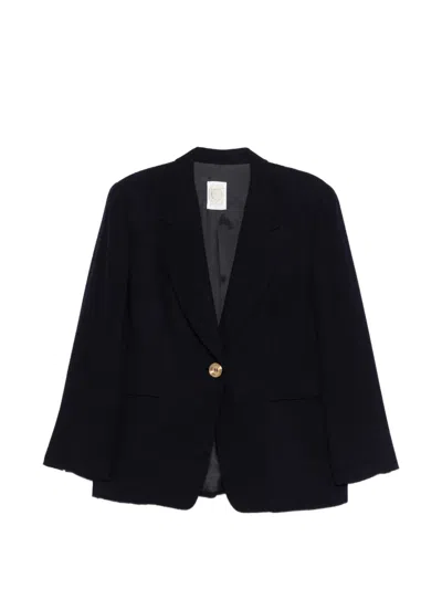 Pre-owned Gianfranco Ferre 1980s Button-fastening Blazer In Blue