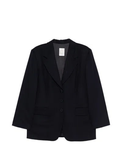 Pre-owned Gianfranco Ferre 1980s Button-fastening Blazer In Blue
