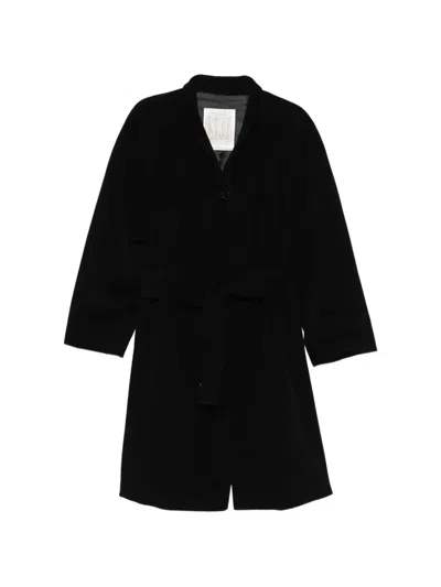 Pre-owned Gianfranco Ferre 1990s Belted Coat In Black
