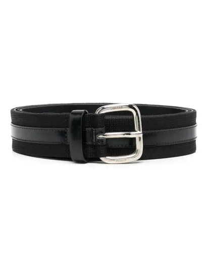 Pre-owned Gianfranco Ferre 1990s Buckled Belt In Black
