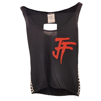 Pre-owned Gianfranco Ferre 1990s Gianfranco Ferrè Black Multicoloured Top Size M