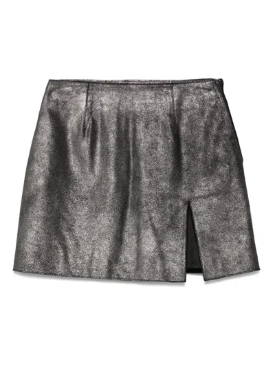 Pre-owned Gianfranco Ferre 1990s Metallic Mini Skirt