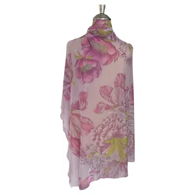 Pre-owned Gianfranco Ferre Gianfranco Ferré 1990s Women's Floral Scarf, Good Condition, Italy In Brown