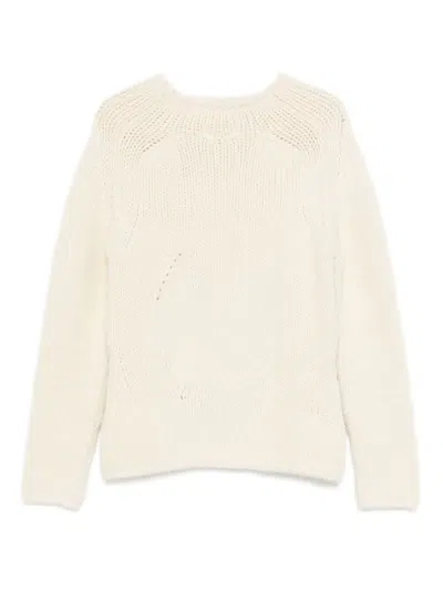 Pre-owned Gianfranco Ferre 1990s Wool Knit Sweater In Neutral