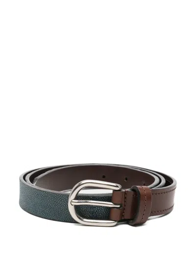 Pre-owned Gianfranco Ferre 2000 Buckle Belt In Blue