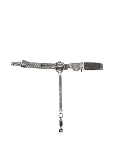 Pre-owned Gianfranco Ferre 2000 Chain Belt In Silver