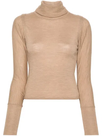 Pre-owned Gianfranco Ferre 2000s Mélange-effect Jumper In Neutrals