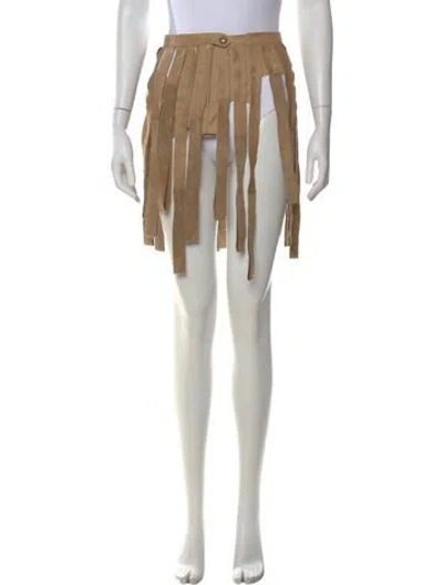 Pre-owned Gianfranco Ferre 2001 Mini Skirt In Neutral