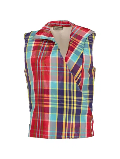 Pre-owned Gianfranco Ferre 2019 Tartan-pattern Vest In Neutral