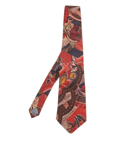Pre-owned Gianfranco Ferre 2023 Silk Patterned Tie In Red