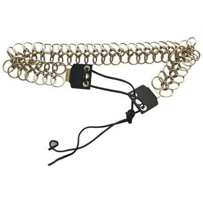 Pre-owned Gianfranco Ferre 90s  Vintage Belt In Sand