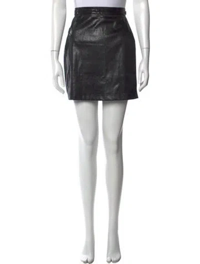 Pre-owned Gianfranco Ferre Animal Print Mini Skirt In Brown