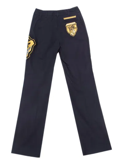 Pre-owned Gianfranco Ferre Appliqué-patch Trousers