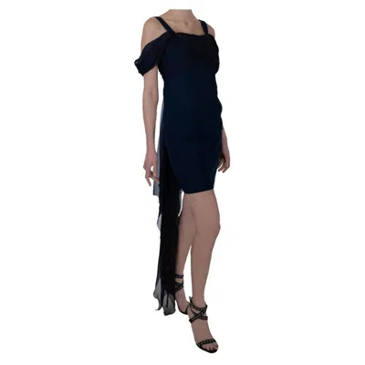 Pre-owned Gianfranco Ferre Blue Cocktail Dress 1990s