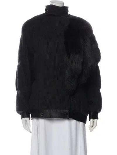 Pre-owned Gianfranco Ferre Bomber Jacket In Black