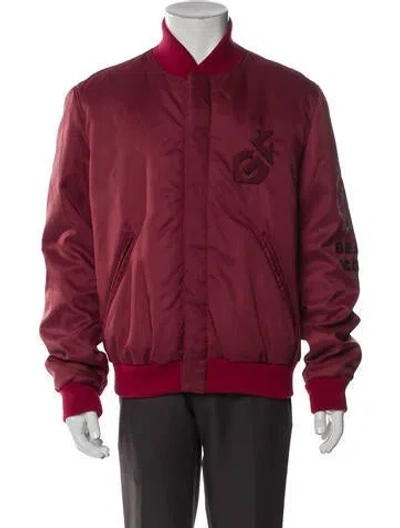 Pre-owned Gianfranco Ferre Bomber Jacket W/ Tags In Red