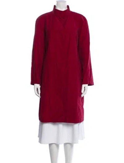 Pre-owned Gianfranco Ferre Coat In Burgundy