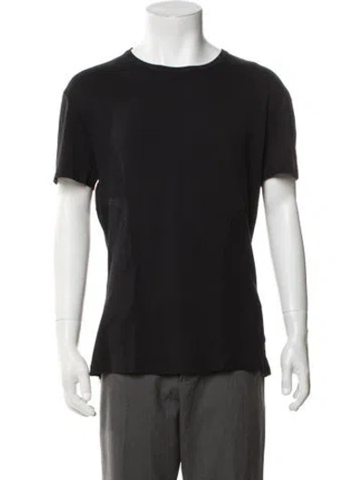 Pre-owned Gianfranco Ferre Crew Neck Short Sleeve T-shirt In Black