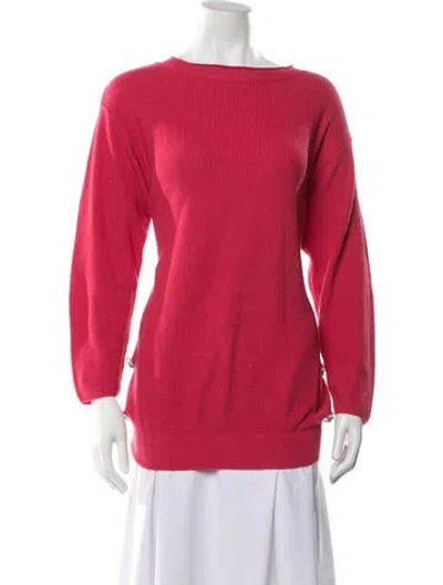 Pre-owned Gianfranco Ferre Crew Neck Sweater In Pink