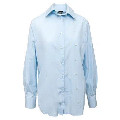 Pre-owned Gianfranco Ferre Gianfranco Ferré Double Button Shirt - '00s In Blue