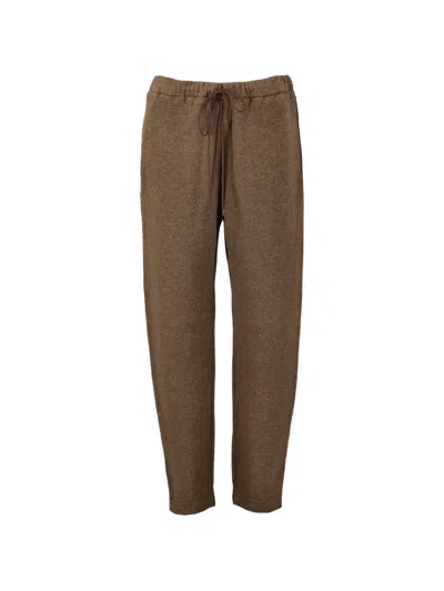 Pre-owned Gianfranco Ferre Drawstring Trousers In Brown