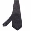 Gianfranco Ferre Grey Texture Print Traditional Silk Tie In Grey