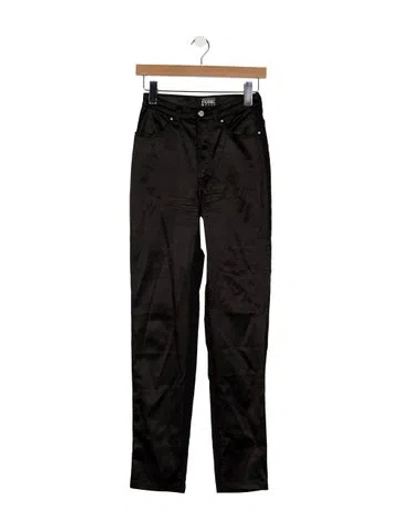 Pre-owned Gianfranco Ferre High-rise Straight Leg Jeans In Brown
