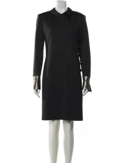Pre-owned Gianfranco Ferre Knee-length Dress In Black