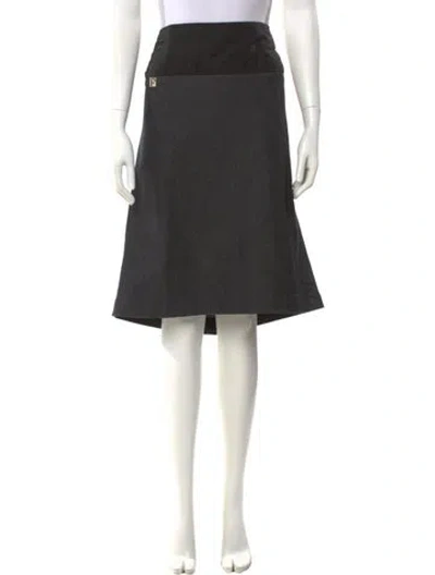 Pre-owned Gianfranco Ferre Knee-length Skirt In Black