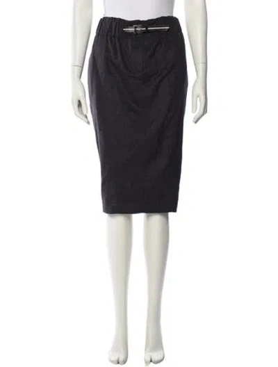 Pre-owned Gianfranco Ferre Knee-length Skirt In Blue