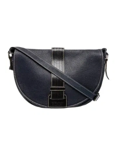 Pre-owned Gianfranco Ferre Leather Crossbody Bag In Blue