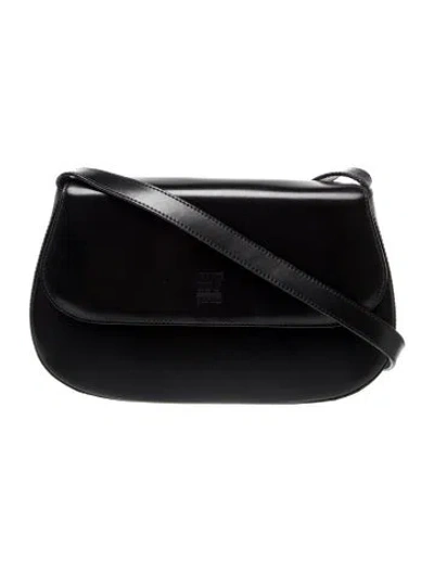 Pre-owned Gianfranco Ferre Leather Shoulder Bag In Black