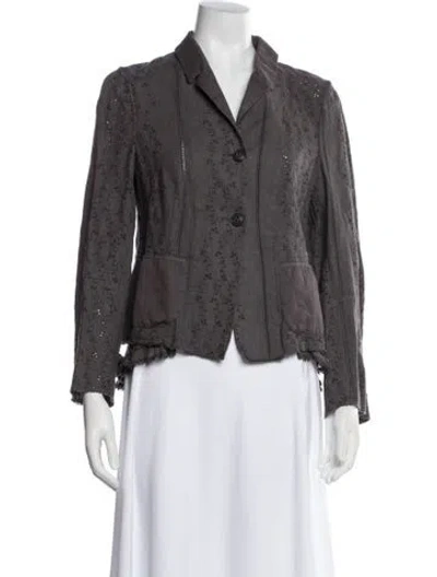 Pre-owned Gianfranco Ferre Linen Blazer In Blue