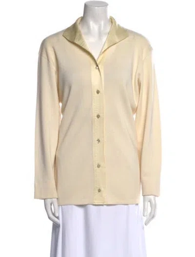 Pre-owned Gianfranco Ferre Merino Wool Sweater In Neutral