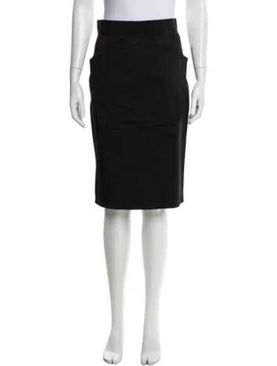 Pre-owned Gianfranco Ferre Midi Length Skirt In Black